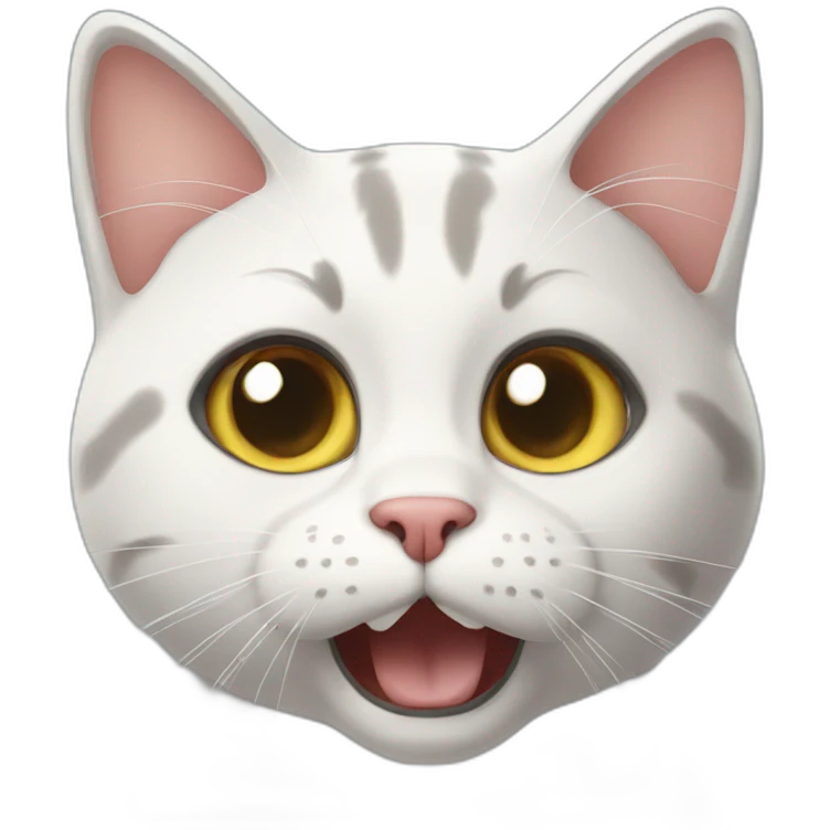 A shocked cat emoji