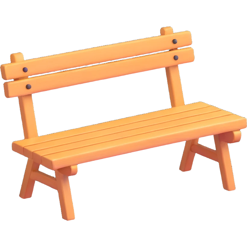wooden bench emoji