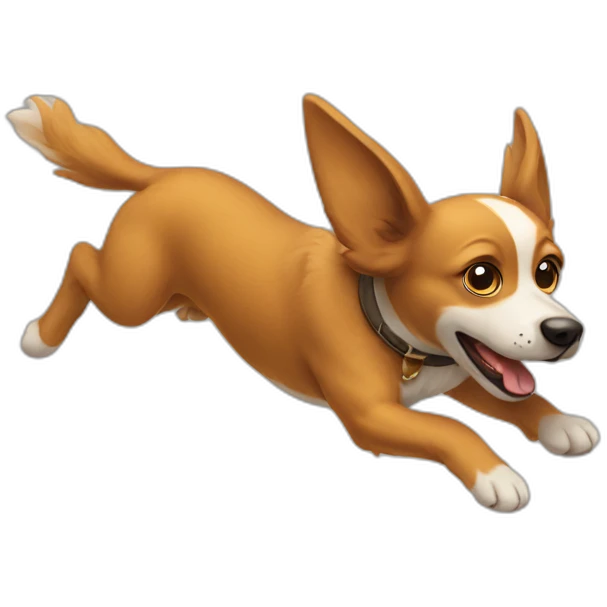 flying dog emoji