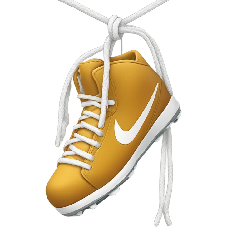 Hanging football shoes emoji
