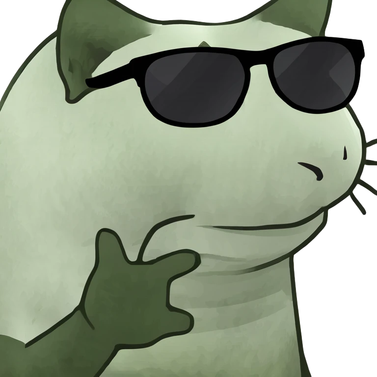 Cat with sunglasses emoji