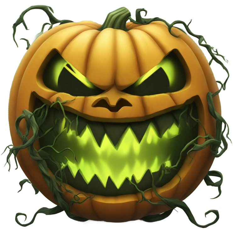 giant scary pumpkin monster emoji
