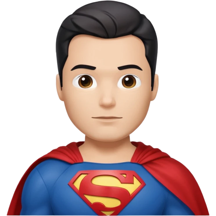 Superman from the new movie emoji