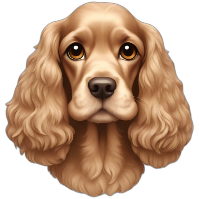 American cocker spaniel emoji