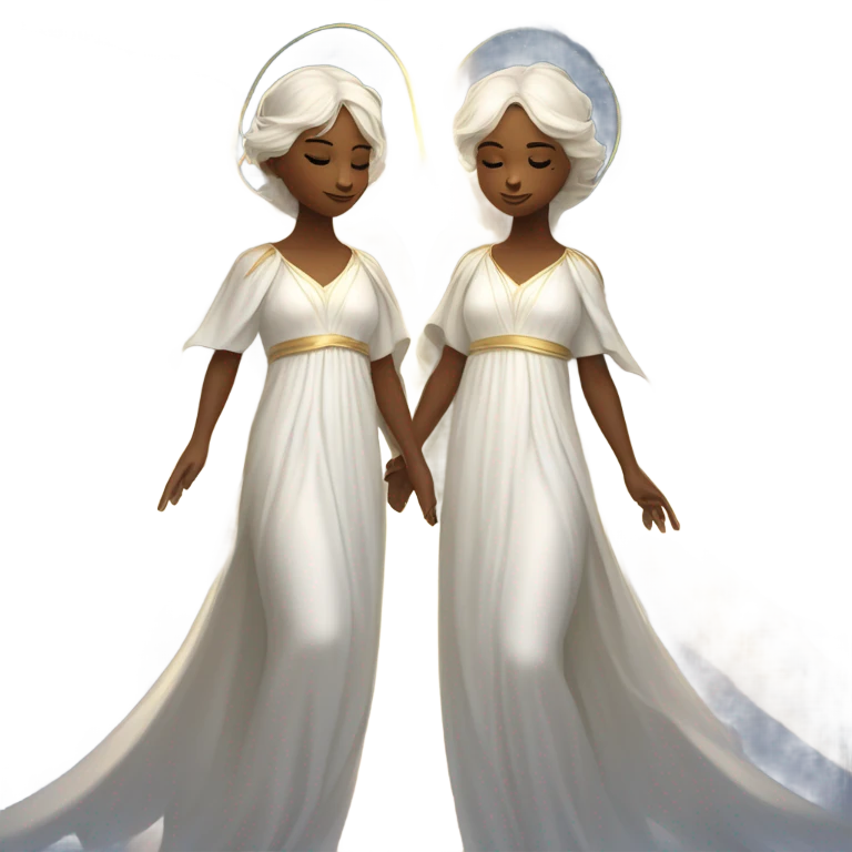 two angels emoji