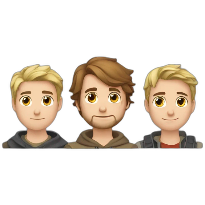 Florian, Bastien, Valentin emoji