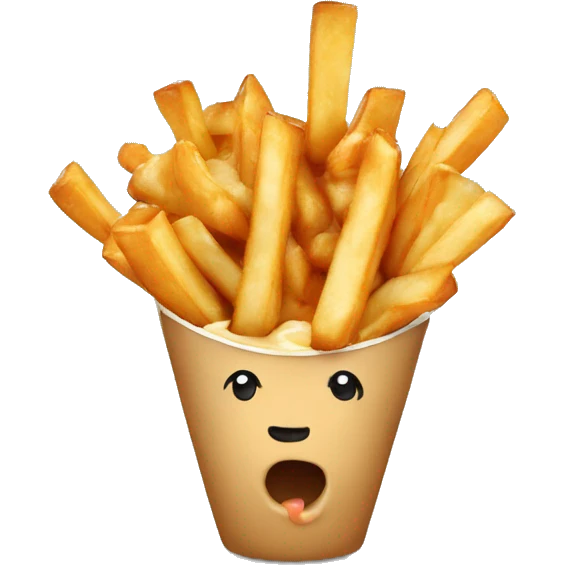 Potrine eat a poutine emoji