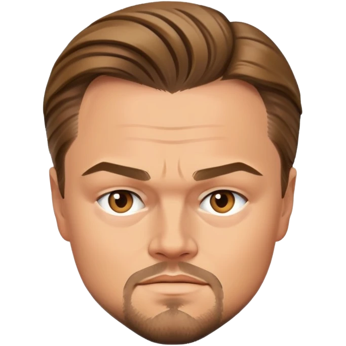 Leonardo DiCaprio face portrait emoji