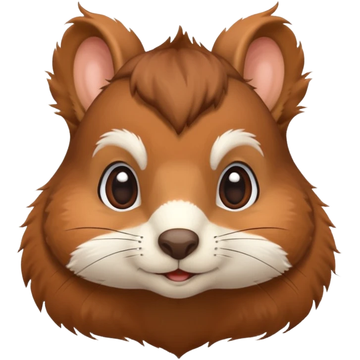 squirrel head, cute emoji