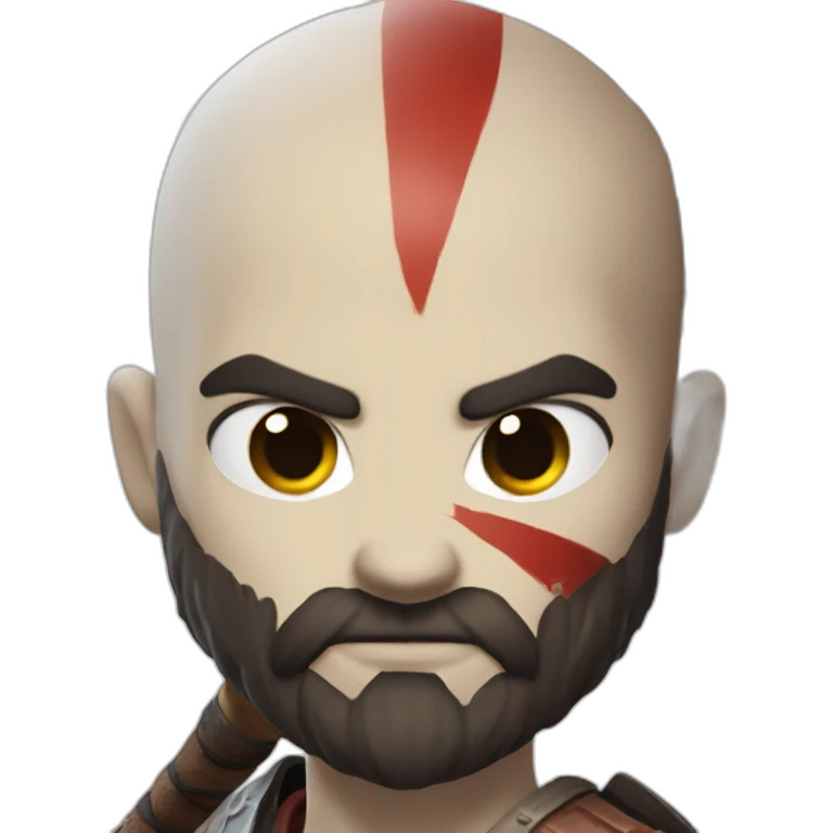 Kratos wielding Leviathan Axe above head emoji