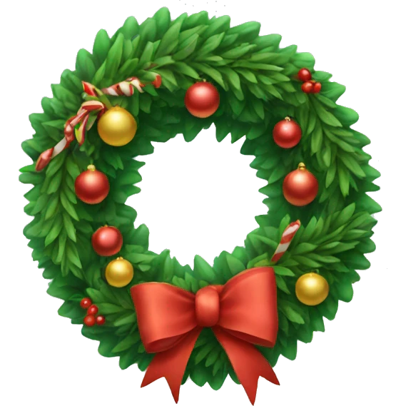Christmas wreath  emoji