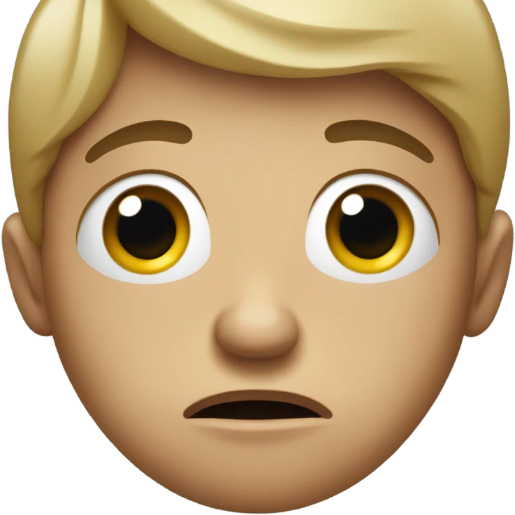 A disturbed face  emoji