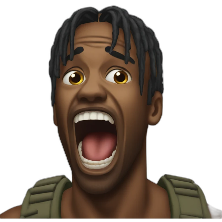 travis scott screaming emoji