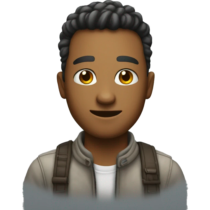 A clever cool guy emoji