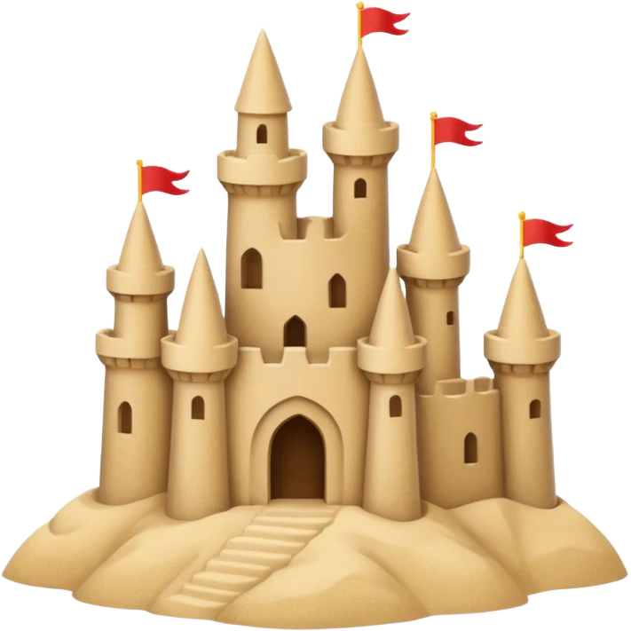sand castle simple primitive emoji