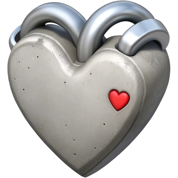  Concrete heart emoji