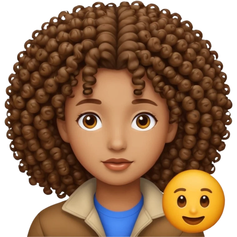 Cabelo cacheado emoji