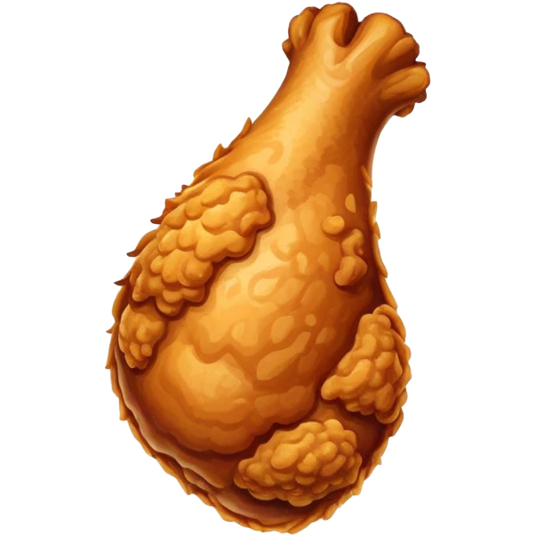 Fried chicken leg emoji