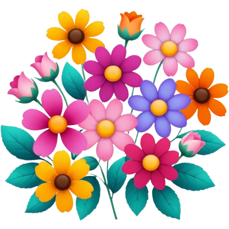 beautiful flowers  emoji