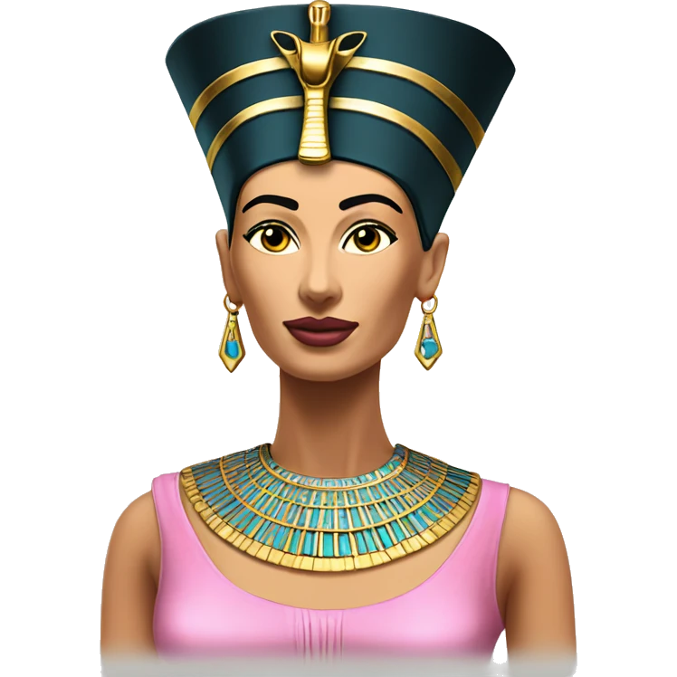 Nefertiti neck pink  emoji