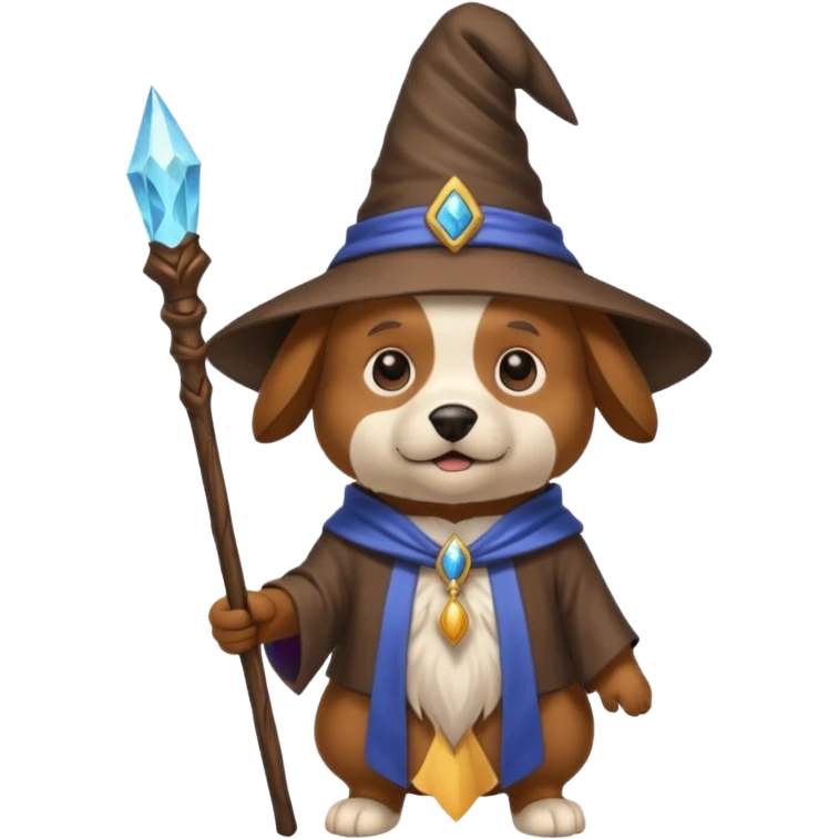 Dog wizard emoji
