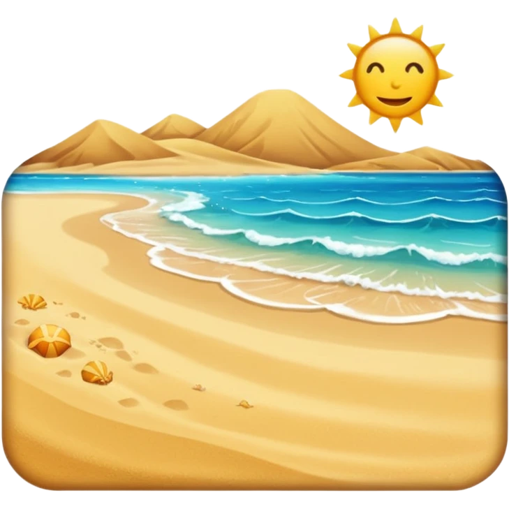 Sea beach emoji