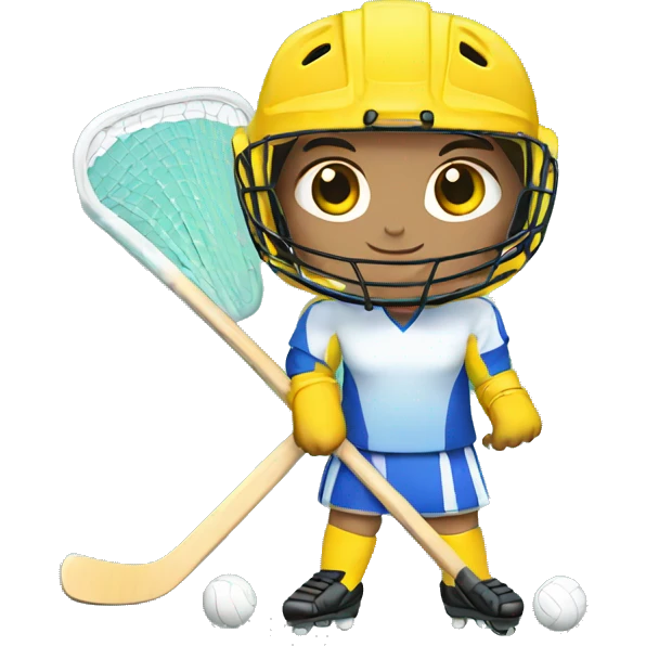 Field hockey goalie emoji
