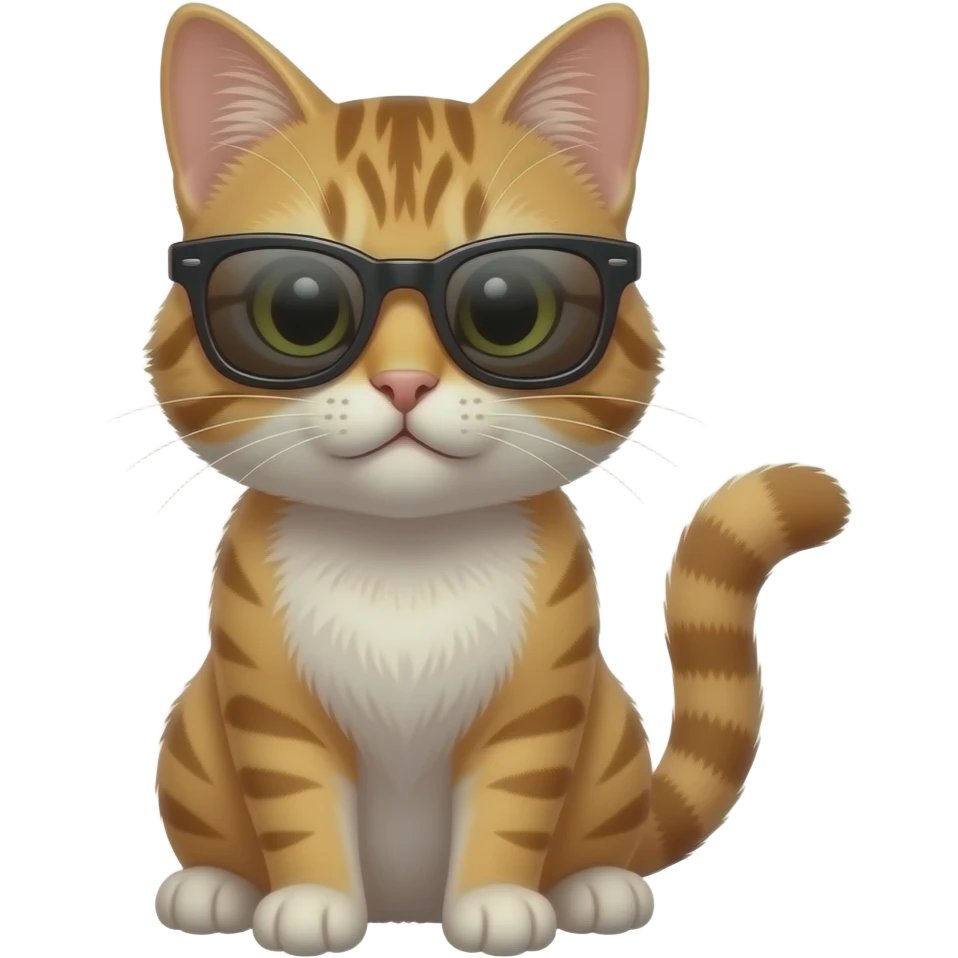 Cat wearing sunglasses emoji