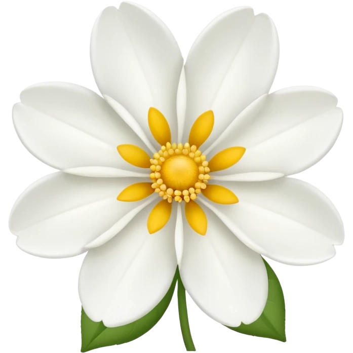 white flower symbolizing purity and virginity emoji