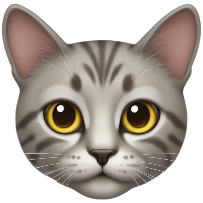 cat with human eyes and mouth emoji