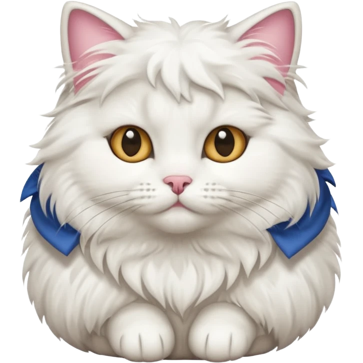 Princess fluffy cat emoji