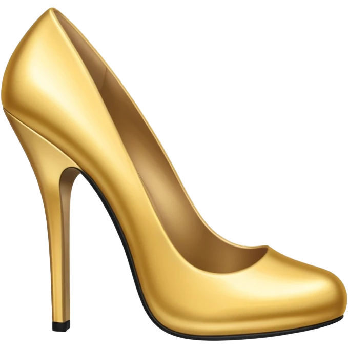 Gold shoes for women emoji