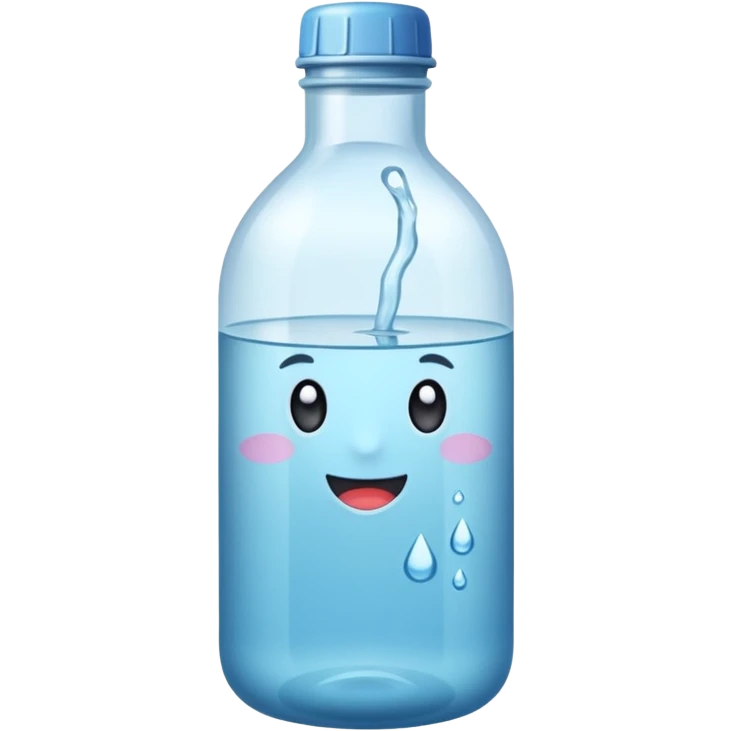 Botella de agua mineral emoji