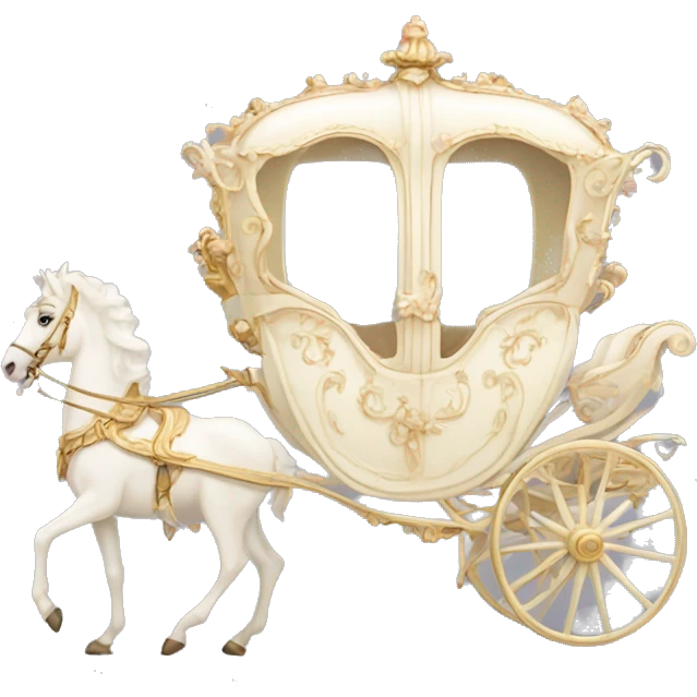 Rococo carriage pale ivory emoji