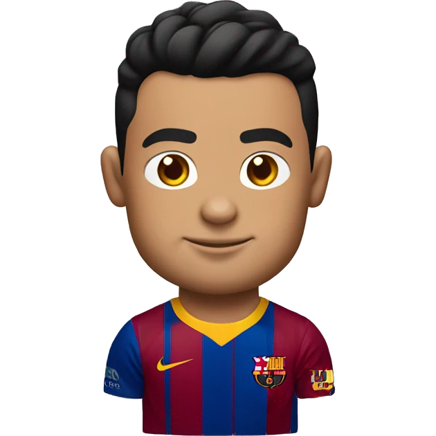 cristiano ronaldo con una camiseta del barcelona emoji