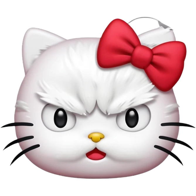 Angry hello kitty  emoji