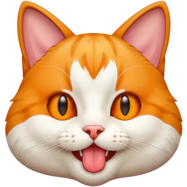 Cat with tongue out emoji
