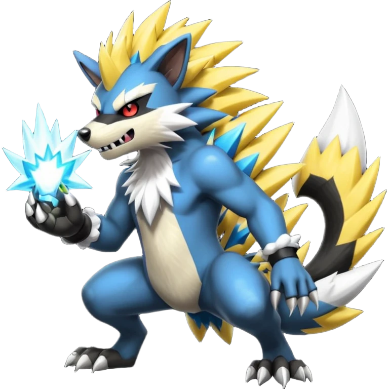 Zeraora-Obstagoon-fusion emoji
