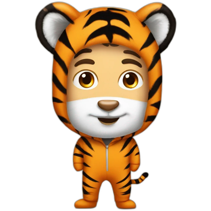 Mark Rutte in a tiger onesie emoji