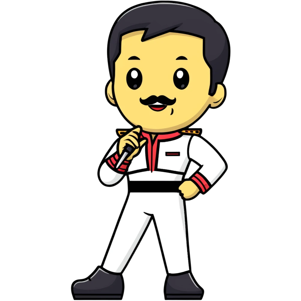freddie mercury full body emoji