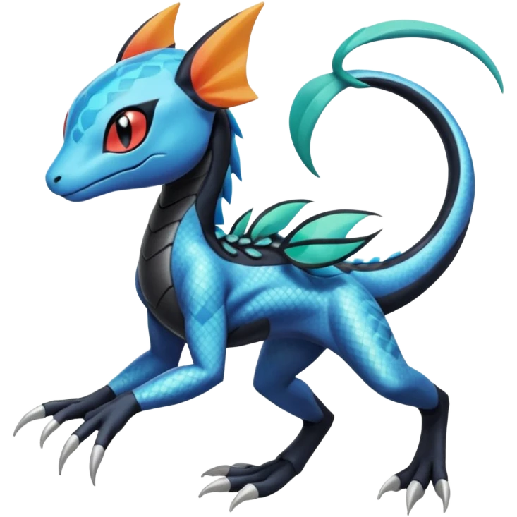 Meloetta-Dewott-Salandit-Nargacuga-Pokémon-Fakémon-fusion-hybrid-creature emoji