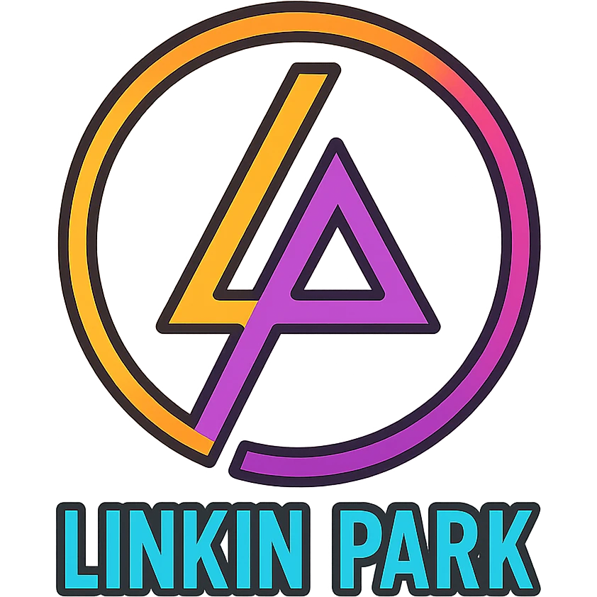 The Linkin Park logo with a gradient outline, color outline icon style emoji