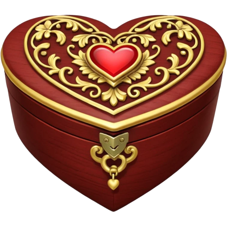 heart treasure box emoji