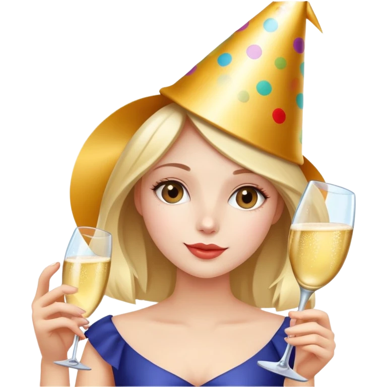 girl with champagne  emoji