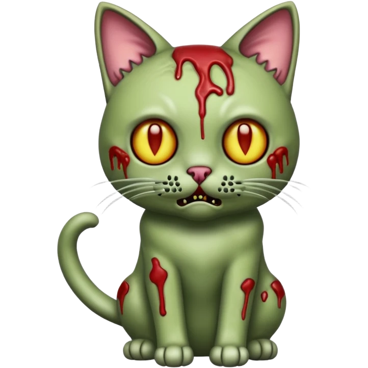 zombie cat full body emoji