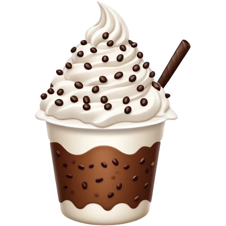 McFlurry dessert cup emoji