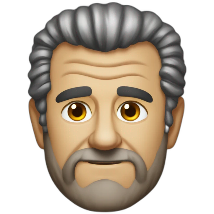 Mel Gibson portrait emoji
