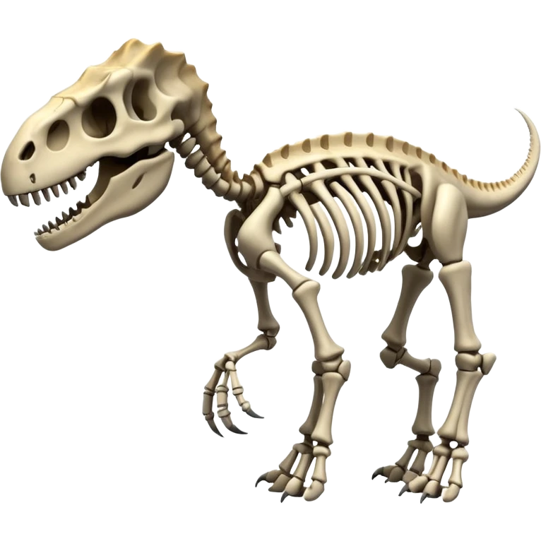 dinosaur skeleton emoji