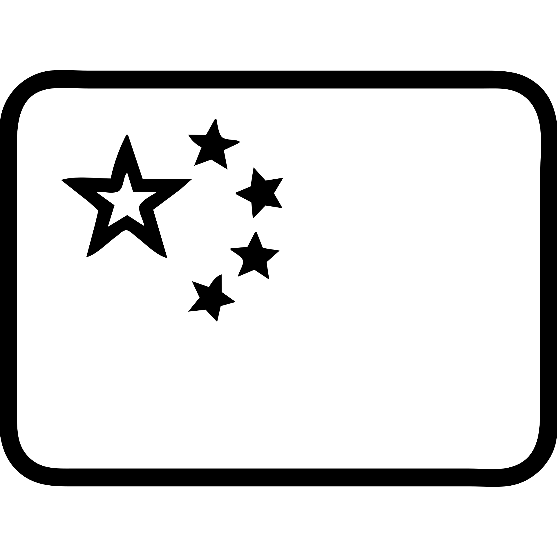 Chinese flag, simple, accurate colors, no text, icon style emoji