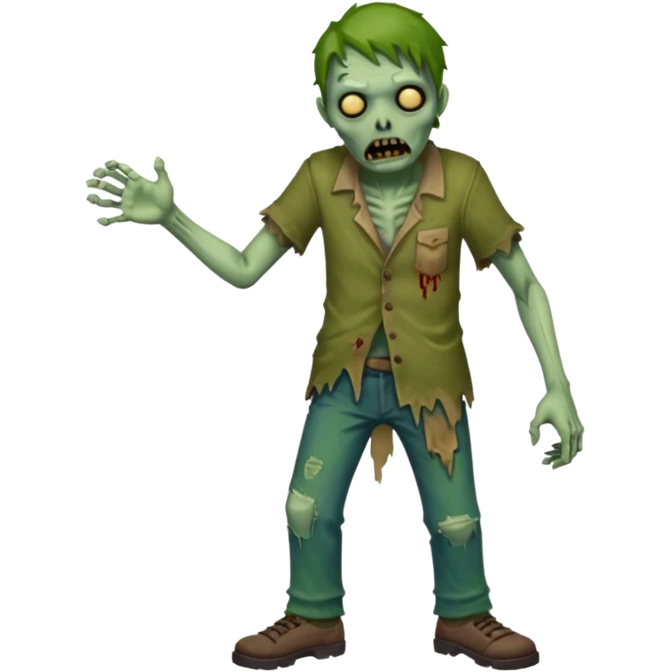 Create an emoji of  a scary Zombie full bodied emoji